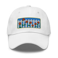 Picket Fence Roses Dad Hat