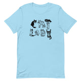 CAT LADY letters unisex t-shirt