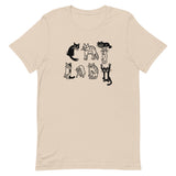 CAT LADY letters unisex t-shirt