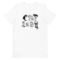 CAT LADY letters unisex t-shirt