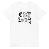 CAT LADY letters unisex t-shirt