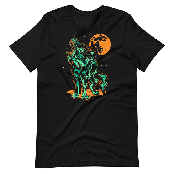 Shark Wolf Blood Moon Unisex T-Shirt