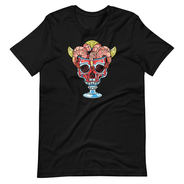 Shrimp Cocktail Skull Unisex T-Shirt